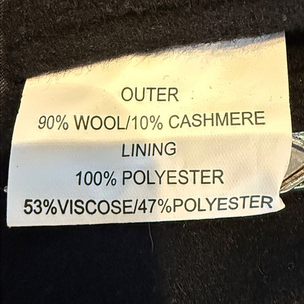 Peter Millar Wool Cashmere Topcoat Black Size L NWT Luxury Coat - Picture 6 of 16